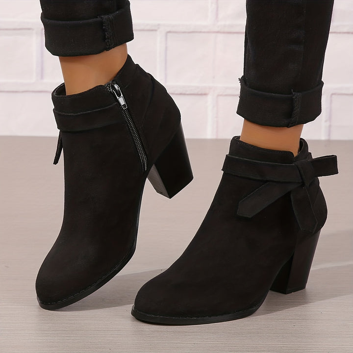 Léa | Bottines Élégantes à Talon Stable