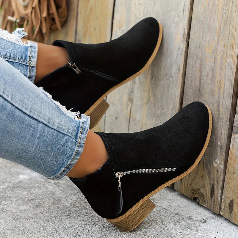 Marjorie™ | Bottines souples à talon stable