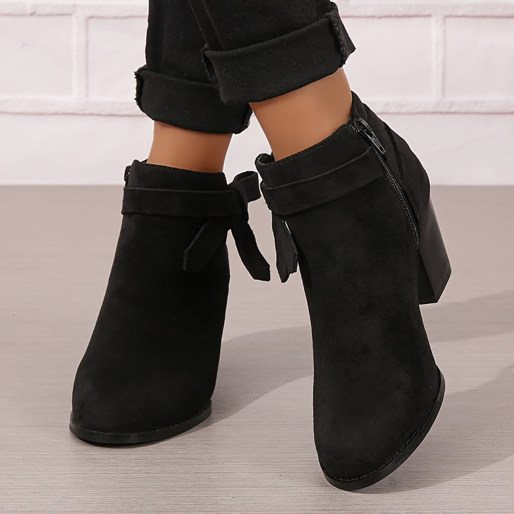 Léa | Bottines Élégantes à Talon Stable