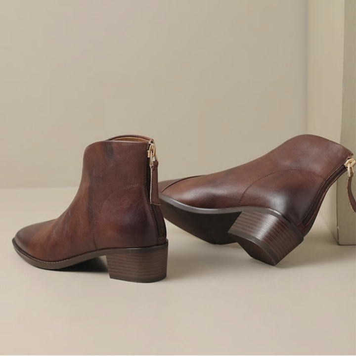 Claudine™ | Bottines de luxe à talon bas