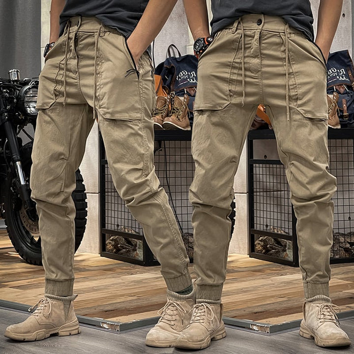 PIERRE - Pantalon Cargo Extensible en Spandex