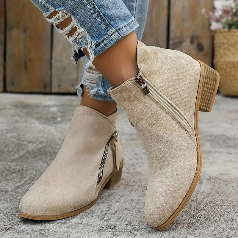 Marjorie™ | Bottines souples à talon stable