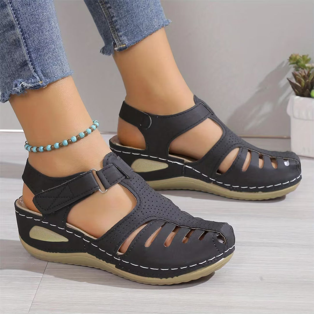 Audrey™ | Sandales ergonomiques à talon compensé