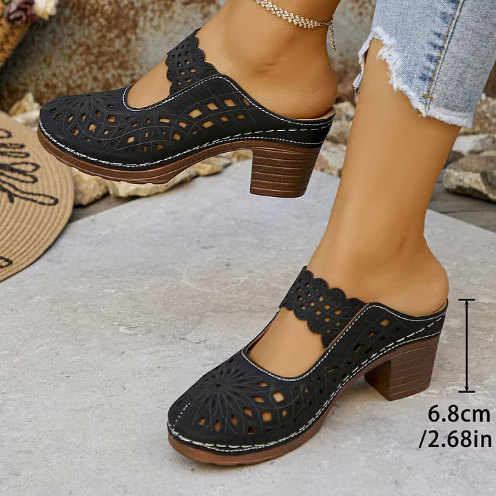 Jocelyne™ | Sabots élégants à talon stable