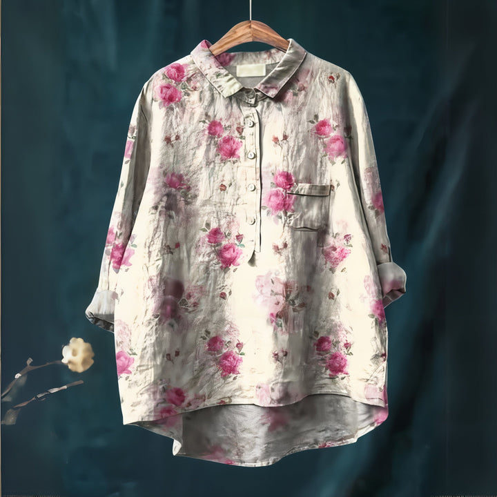 Lila - Chemisier à Imprimé Floral Romantique