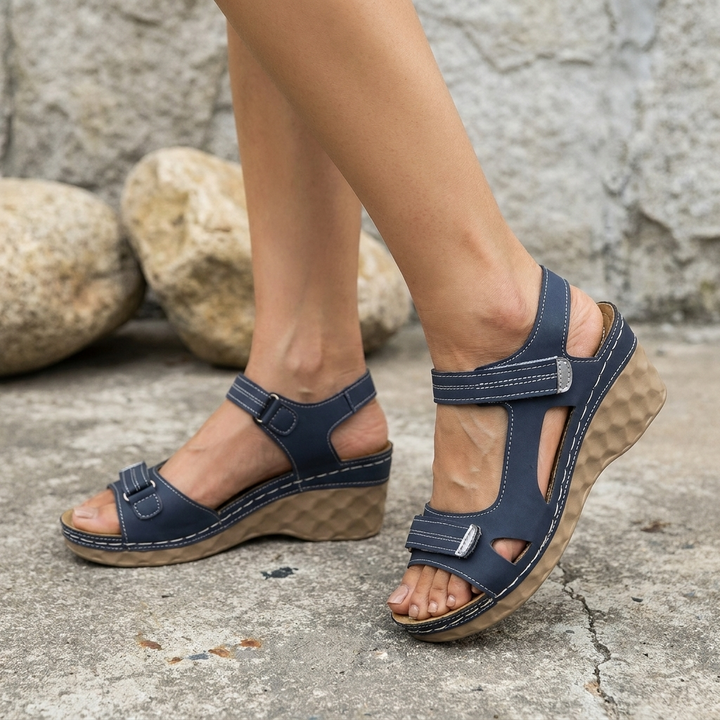 Simone™ | Sandales ergonomiques à talon compensé