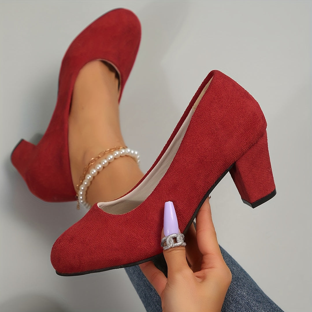 Laure™ – Escarpins à bout large et talon stable pour un confort sans douleur