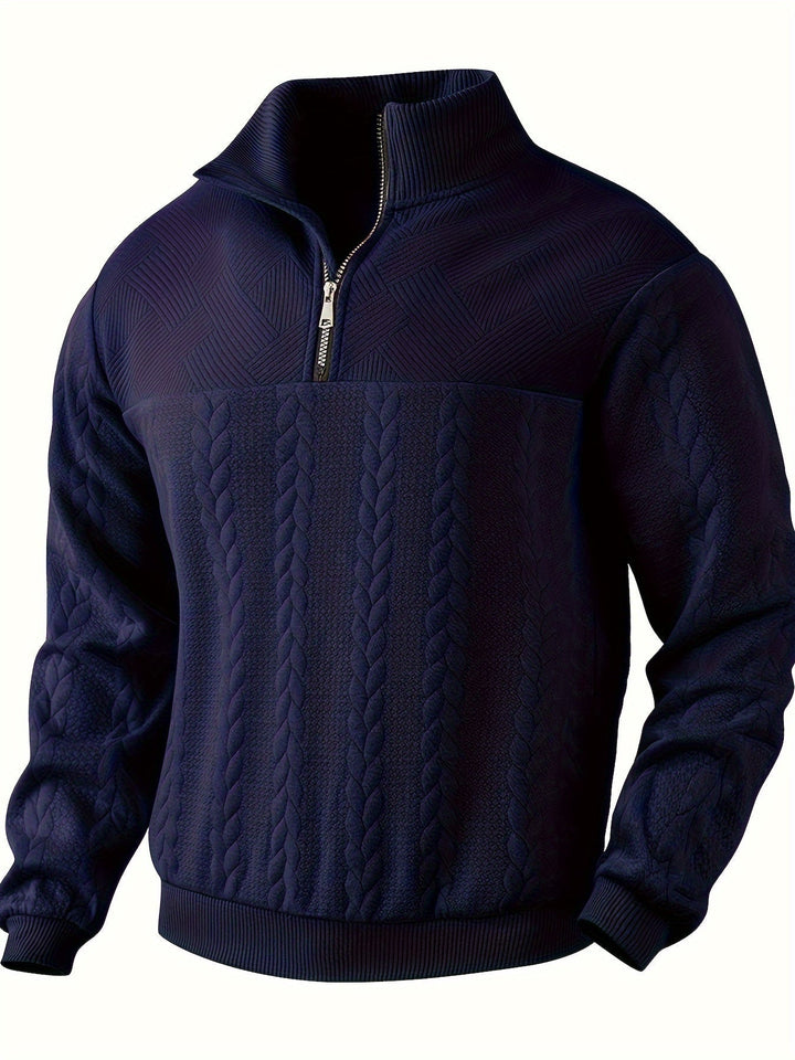 Benoît ™ | Pull vintage à fermeture éclair au design élégant