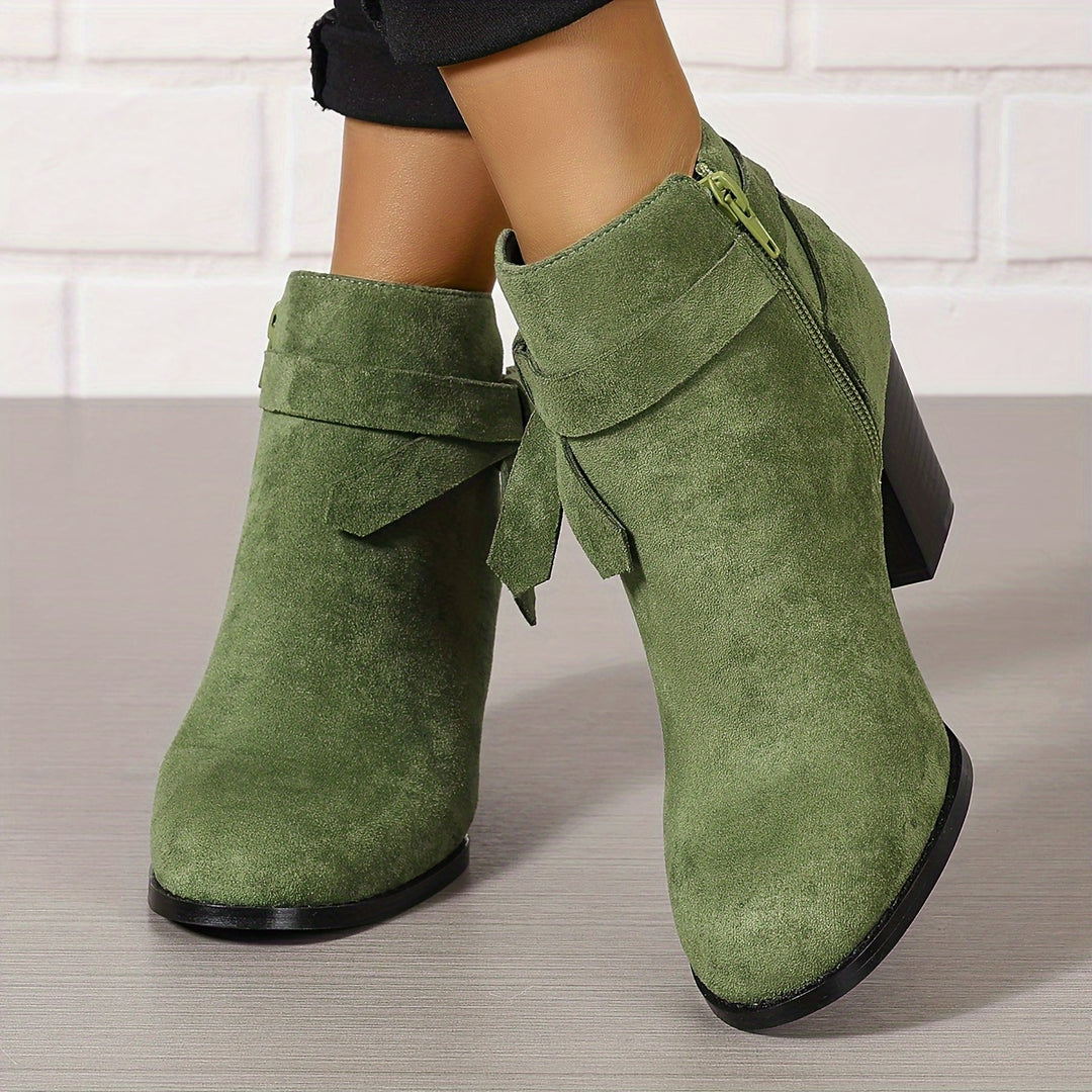 Léa | Bottines Élégantes à Talon Stable