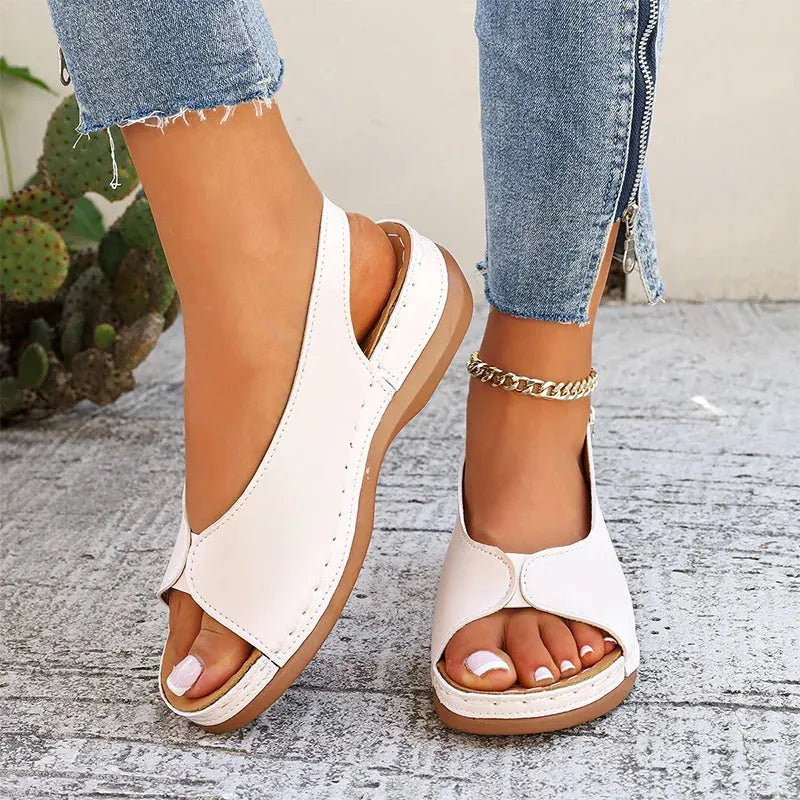 Emmanuelle™ | Sandales confort à talon compensé